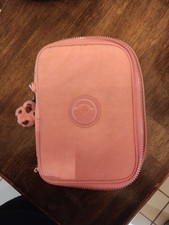 Kipling 100 canetas estojo grande estojo caneta caixa cosmética rosa claro comprar usado  Enviando para Brazil