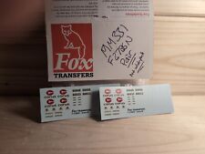 Gauge fox transfers for sale  CANTERBURY