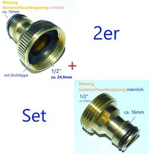 2er set messing gebraucht kaufen  Reutlingen