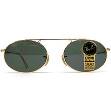 Óculos de sol vintage NOS RAY-BAN / BAUSCH & LOMB W1696 - EUA 1980 - RARO - Dourado comprar usado  Enviando para Brazil