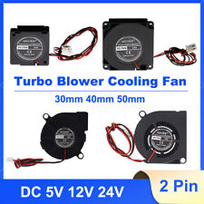 Ventilador de refrigeração DC 5V 12V 24V mini ventilador turbo radial silencioso 2 pinos 30mm 40mm 50mm comprar usado  Enviando para Brazil