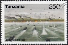 Estampilla de desembarco/arco y aeronaves de Normandía del Día D de la Segunda Guerra Mundial (Tanzania 1995) segunda mano  Embacar hacia Mexico