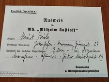 Evakuierten ausweis wilhelm gebraucht kaufen Evakuierten ausweis wilhelm gebraucht kaufen  Leipzig