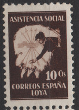 LOJA ( Granada ) Asistencia Social    10 Cts  Local Nacional   Spain  Civil War comprar usado  Enviando para Brazil