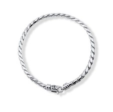 Pulseira masculina corrente Cobra fecho giratório folheada a ouro 18k mais de prata esterlina 925, usado comprar usado  Enviando para Brazil
