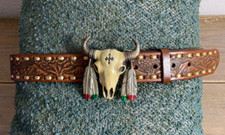Vintage gürtelschnalle indian gebraucht kaufen  Niebüll