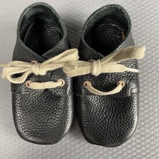 Botas de caminhada Ella Bonna bebê Oxford tamanho 4.5 couro com cadarço flexível preto, usado comprar usado  Enviando para Brazil