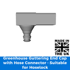 Greenhouse guttering end for sale  DURHAM