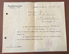 Alte urkunde verwundeten gebraucht kaufen  Taunusstein