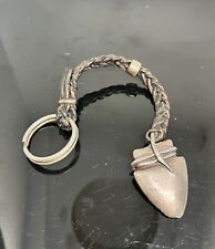 Pingente chaveiro vintage Barry Kieselstein cordão 1975 couro esterlina flecha  comprar usado  Enviando para Brazil