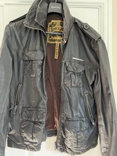 Superdry men leather for sale  DUNSTABLE