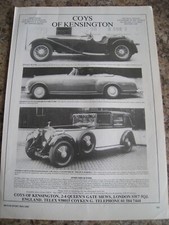 Coys kensington bentley for sale  BRISTOL