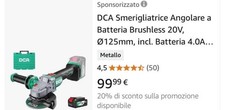 Parkside pwsa smerigliatrice usato  Nocera Inferiore