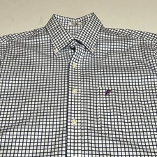 Camisa masculina Peter Millar Florida Gator nanoluxe M botão azul xadrez Gingham comprar usado  Enviando para Brazil