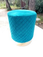 Tabouret bleu velours d'occasion  Rognac