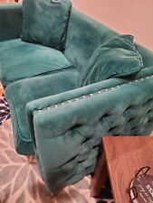 Green tufted upholstered for sale  Parkville