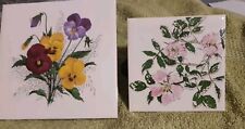 Ceramic floral tile for sale  TAUNTON