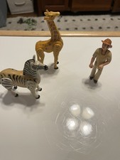 Używany, Vintage 1974 Fisher Price Adventure Dzikie zwierzę Zestaw safari 304 Zebra Żyrafa na sprzedaż  Wysyłka do Poland