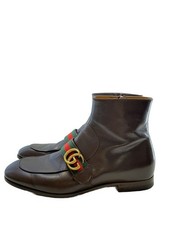Gucci Double G/Boots/-/Brw/Leather, używany na sprzedaż  Wysyłka do Poland