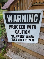 Vintage warning proceed for sale  Berlin Heights
