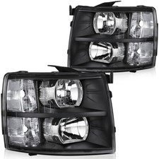 Par de conjunto de faróis para Chevy Silverado 2007 2008 2009 2010 2011 2012-2014 comprar usado  Enviando para Brazil