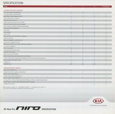 Car specifications brochure for sale  BASILDON