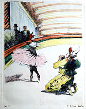 Lithographie henri toulouse d'occasion  Meaux