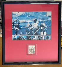 THE BEATLES CONCERT TICKET WHITE SOX PARK CHICAGO USA AUGUST 20TH 1965 FRAMED  comprar usado  Enviando para Brazil