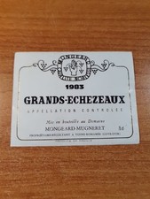 Etiquette grands echezeaux d'occasion  Montigny-le-Bretonneux