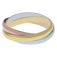 Bague anneaux plaqué d'occasion  Talange