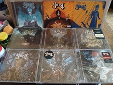 GHOST (Band) Lot Of 9 CD's - Plus Double Grucifix Rosary Necklace & Logo PIN! comprar usado  Enviando para Brazil