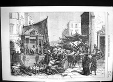 Antique print 1856 for sale  UK