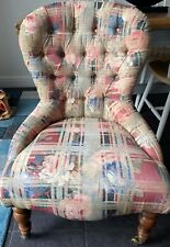 Vintage armchair floral for sale  LONDON