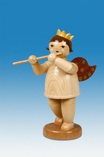 Música de anjo de madeira com coroa de flauta transversal / altura natural aprox 22 cm nova comprar usado  Enviando para Brazil