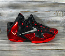 Tênis Nike LeBron XI Away Miami Heat masculino vermelho preto basquete comprar usado  Enviando para Brazil