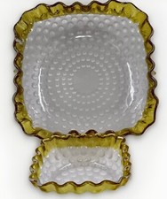Tigela de frutas antiga quadrada mestre Hobbs Brockunier DEW DROP Museu Francês 1886 comprar usado  Enviando para Brazil