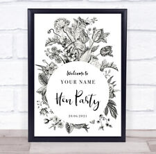 Black white floral for sale  UK