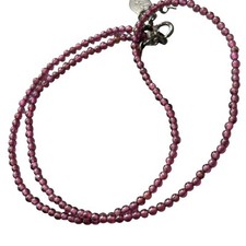 Colar Agatha Agata Pedra Roxa Cor Metal Acessórios Prata Sv925 Feminino comprar usado  Enviando para Brazil