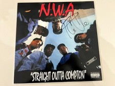Cubo de gelo autografado vinil LP “Straight Outta Compton” NWA RAP PROOF! comprar usado  Enviando para Brazil