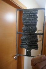 Ancienne plaque imprimerie d'occasion  Sarrebourg