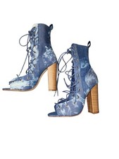 Liliana denim peep for sale  Bloomington