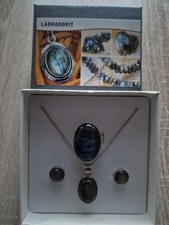 Labradorit silberschmuckset gebraucht kaufen  Ostseebad Göhren