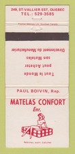 Matchbook cover matelas d'occasion  Expédié en Belgium