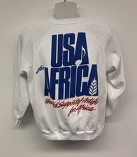 Moletom vintage 1985 EUA para África / We Are the World concerto gola redonda adulto GG comprar usado  Enviando para Brazil