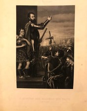 Tiziano.alocucion Marques of The Vasto.litografia original.madrid por volta de 1850 comprar usado  Enviando para Brazil