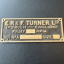 Turner engineers ipswich for sale  LONDON