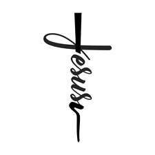 Jesús Tatuaje Temporal Impermeable Dura 1 Semana Señor Fe Cruz Cristiana segunda mano  Embacar hacia Mexico
