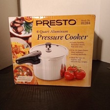 Olla a presión de aluminio PRESTO 6 cuartos Presto 01264 nueva caja abierta segunda mano  Embacar hacia Mexico