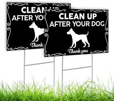 sign poop dog clean metal for sale  New Castle