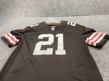 Camiseta Cleveland Browns masculina grande 14-16 marrom Ward #21 Nike on Field comprar usado  Enviando para Brazil